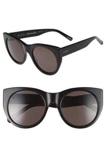 Women's Raen Durante 53mm Retro Sunglasses - Black