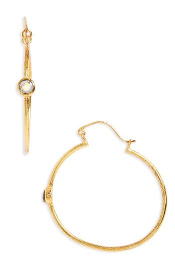 Women's Karen London Hello Hoop Earrings
