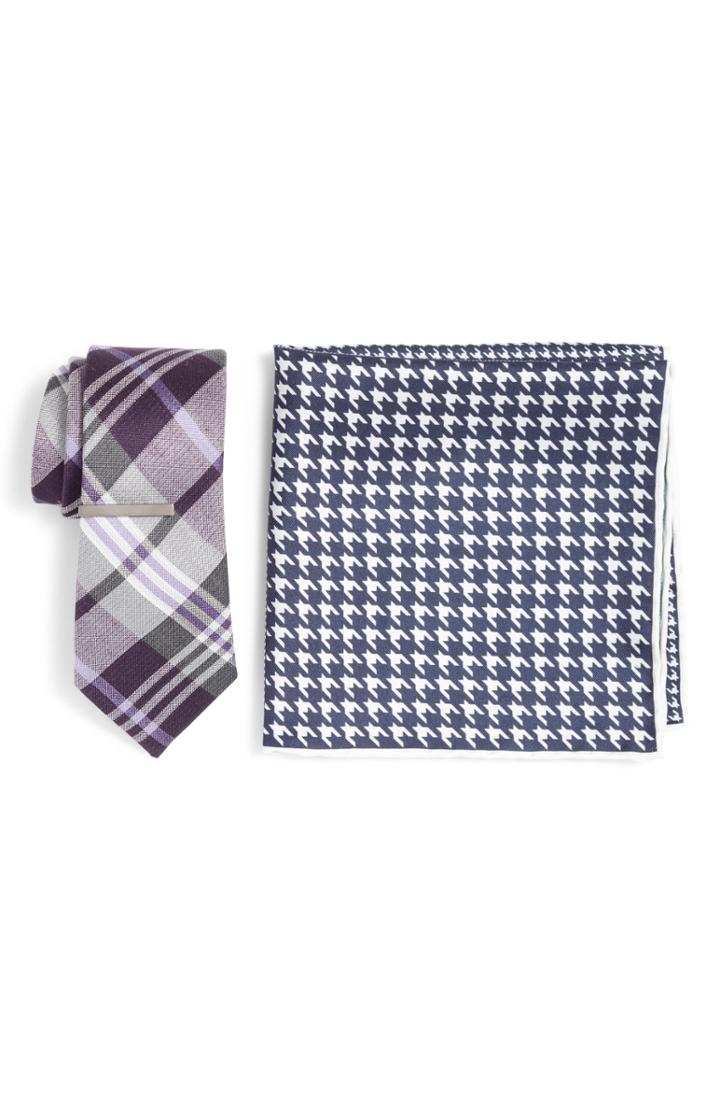 Men's The Tie Bar Crystal Wave Box Set, Size - Purple