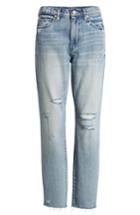 Women's Blanknyc Distressed Rigid Straight Leg Jeans - Blue