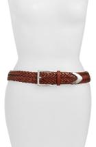 Women's Rag & Bone Braided Leather Belt - Saddle Brown