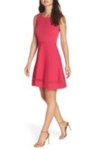Women's French Connection Kai Fit & Flare Sweater Dress - Pink