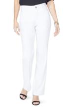 Women's Nydj Linen Trousers - White