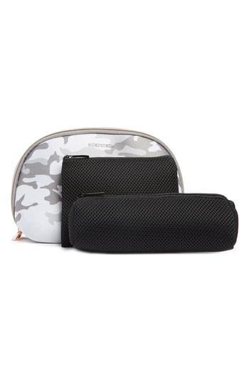 Nordstrom Curved Cosmetic Bag, Size - Camo