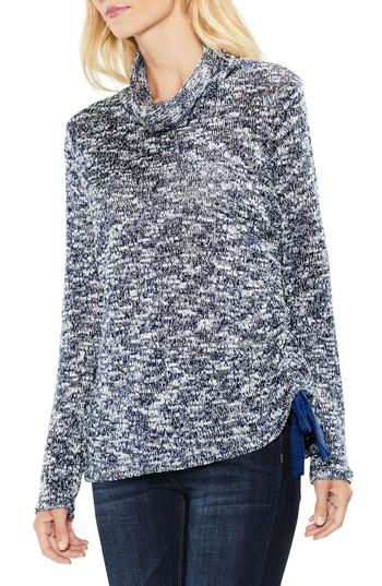 Women's Two By Vince Camuto Funnel Neck Pullover, Size - Blue