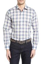 Men's Robert Talbott Crespi Iv Tailored Fit Sport Shirt - Blue