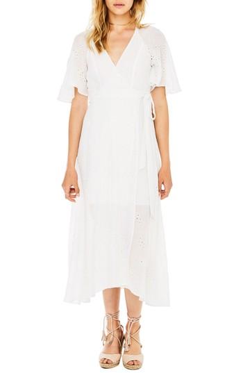 Women's Astr The Label Gretchen Eyelet Wrap Dress - White