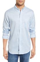 Men's Faherty Ventura Trim Fit Oxford Cloth Sport Shirt - Blue