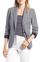 Women's 1901 Gingham Cotton Blend Jacket - Blue