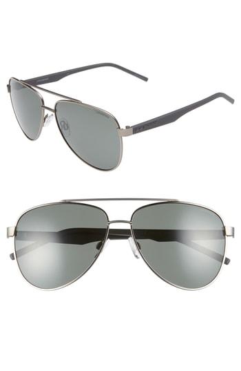 Women's Polaroid 61mm Polarized Aviator Sunglasses - Ruthenium