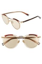 Women's Haze Edge X 50mm Modified Round Sunglasses - Golden
