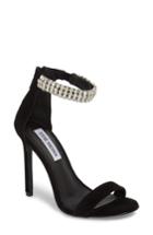 Women's Steve Madden Rando Crystal Sandal .5 M - Black