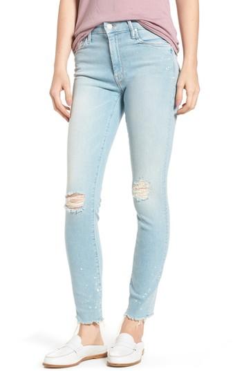 Women's Mother The Looker Sacred Slit Skinny Jeans - Blue