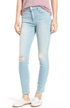 Women's Mother The Looker Sacred Slit Skinny Jeans - Blue