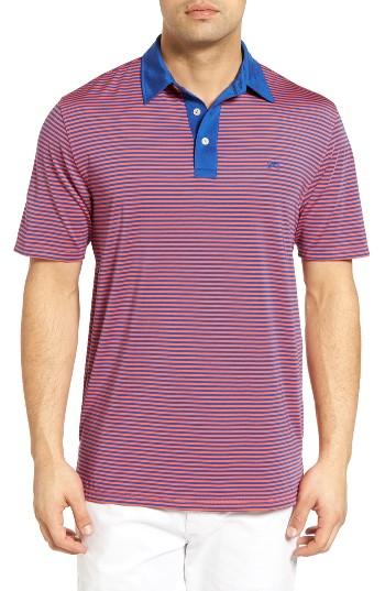 Men's Southern Tide Game Set Match Performance Golf Polo - Red
