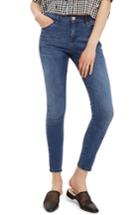 Women's Topshop Moto Sidney Skinny Jeans W X 30l (fits Like 24w) - Blue