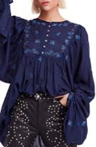 Women's Free People Kiss From A Rose Tunic - Blue