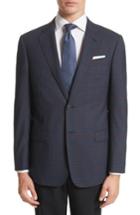 Men's Armani Collezioni G-line Trim Fit Plaid Wool Sport Coat