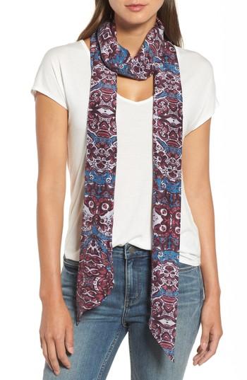 Women's Treasure & Bond Opulent Tapestry Silk Skinny Scarf
