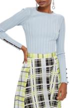 Women's Theory Karenia Long Sleeve Cashmere Sweater, Size - Pink