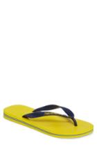 Men's Havaianas 'brazil' Flip Flop /8 M - Yellow