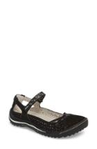 Women's Jambu Cherry Blossom Mary Jane Flat .5 M - Black