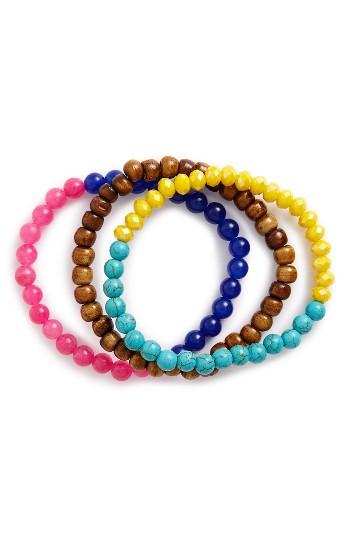 Women's Panacea Set Of 3 Stretch Bracelets