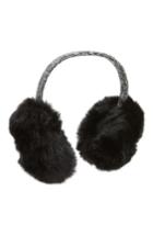 Women's Capelli New York Faux Fur Earmuffs - Black