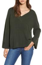 Women's Leith Bell Sleeve Sweater, Size - Green