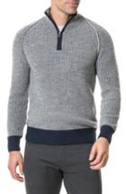 Men's Rodd & Gunn Mackinder Quarter Zip Merino Wool Sweater - Beige