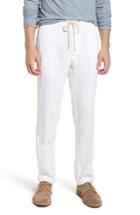 Men's James Perse Slim Fit Linen Utility Pants (xl) - White