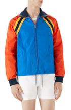 Men's Gucci Tiger Embroidered Track Jacket Eu - Blue