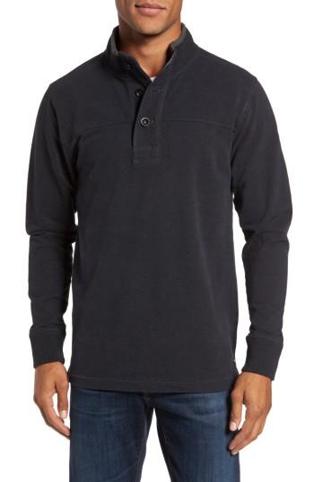 Men's Jeremiah Taylor Quarter Button Pullover - Black