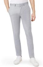 Men's Topman Skinny Fit Crosshatch Trousers X 34 - Grey