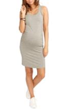 Women's Rosie Pope 'kimberly' Ruched Side Maternity Tank Dress - Grey