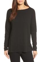 Women's Eileen Fisher Cashmere Blend Sweater, Size - Black