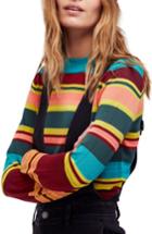 Women's Free People Show Off Your Stripes Sweater - Green