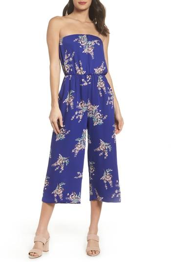 Women's 19 Cooper Strapless Culotte Jumpsuit - Blue