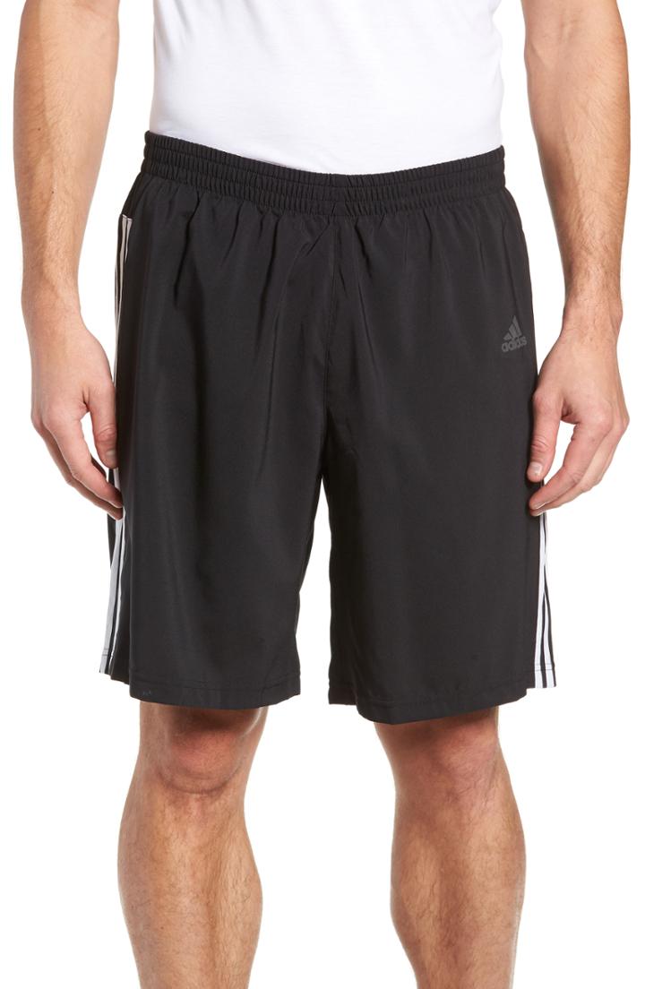 Men's Adidas Run 3s Fit Shorts, Size Medium - Black