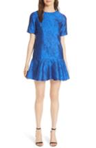 Women's Alice + Olivia Esther Ruffle Hem Mini Dress - Blue
