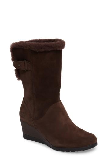 Women's Ugg Edelina Wedge Boot M - Brown