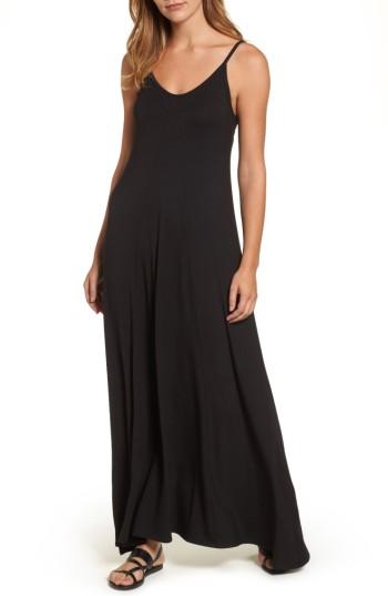 Petite Women's Loveappella Maxi Dress P - Black