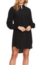 Women's 1.state Button Up Shirtdress - Black