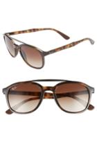 Women's Ray-ban 53mm Gradient Round Sunglasses - Havana