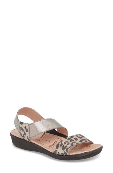 Women's Wonders Slingback Sandal .5us / 38eu - Metallic