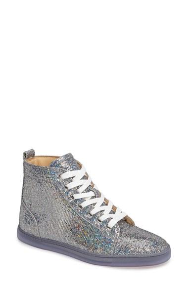 Women's Christian Louboutin Bip Bip High Top Sneaker