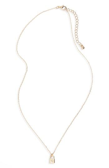 Women's Bp. Keyhole Lock Necklace