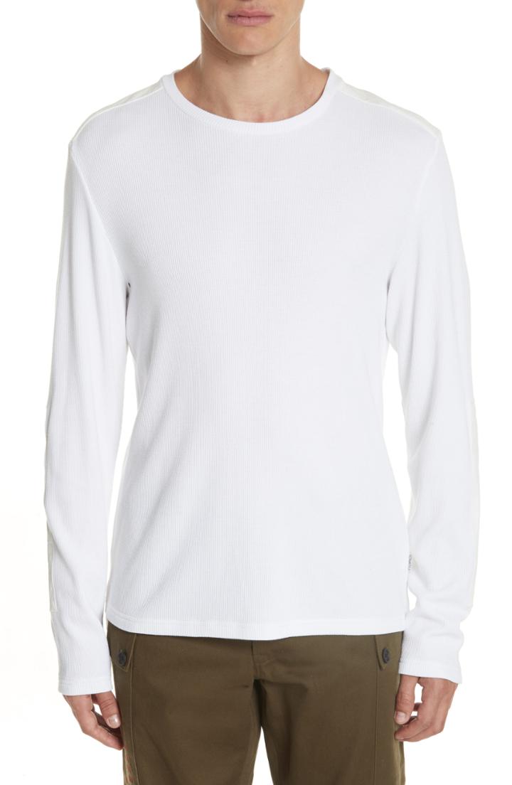 Men's Ovadia & Sons Magean Long Sleeve Thermal T-shirt, Size - White