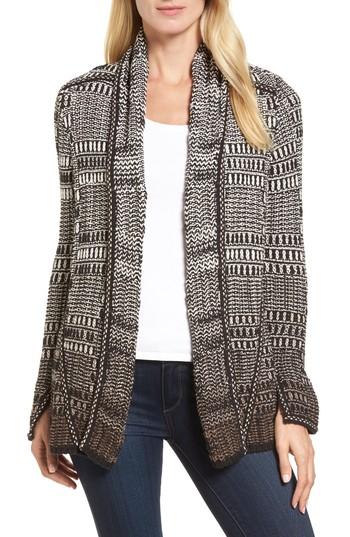 Women's Nic+zoe All The Lines Cardigan - Brown