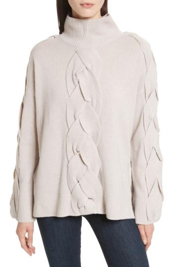 Women's Robert Rodriguez Fisherman Cable Knit Sweater - Beige